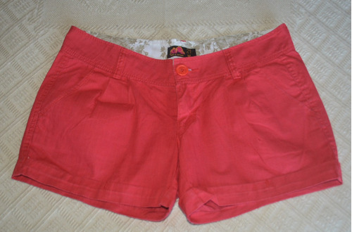 Short Tiro Bajo Jean Rojo -forever 21 Talle M