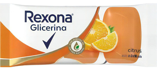 Rexona Jabon En Barra De Glicerina Citrus 3x90gr