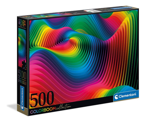 Clementoni - Puzzle 500 Piezas Colores Color Boom Olas