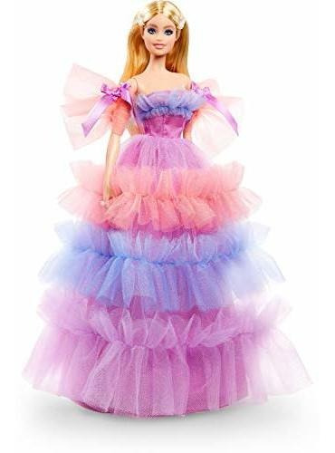 Muñeca Barbie Birthday Wishes (rubia, 13 Pulgadas), Vestido