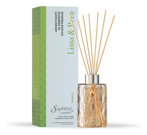 Difusores Aromaticos Premium Saphirus Lima y Pera: precio en Mercado Libre Difusores Aromaticos Premium Saphirus Lima y Pera