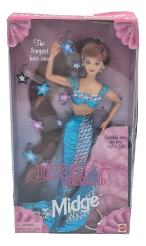 Barbie Jewel Mermaid Midge 1995 Sereia Antiga 80 90 