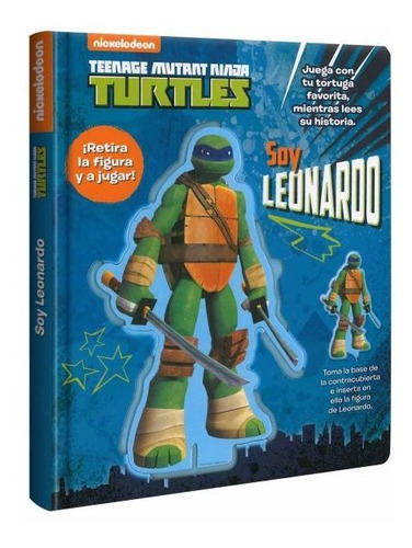 Turtles Ninja Soy Leonardo Libro + Figura Base / Lexus