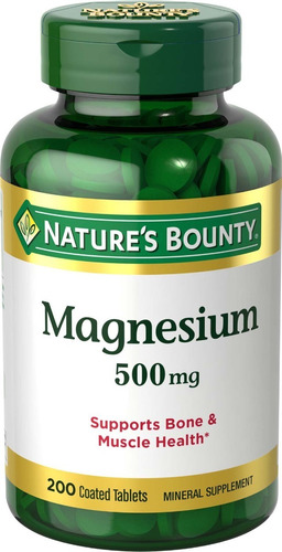 Magnesio 500 Gramos X 200 Cápsulas - Unidad a $455