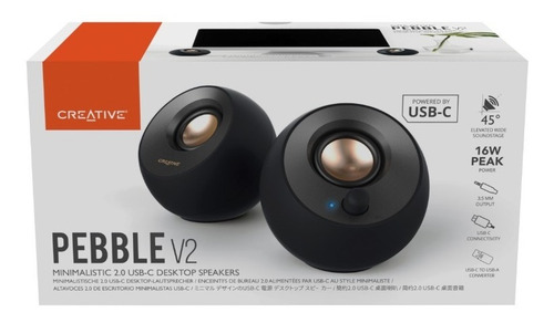 Parlantes Creative Pebble V2 Black