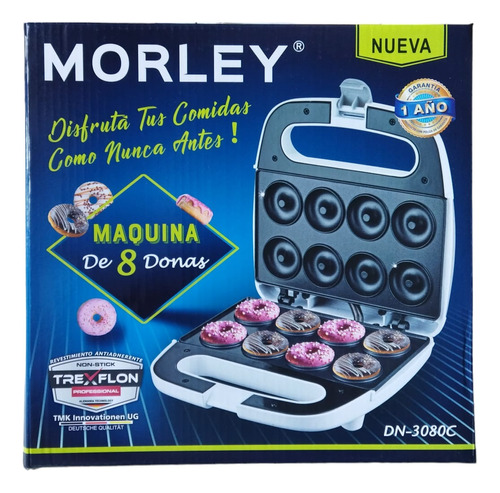 Máquina Para 8 Mini Donas Morley Eléctrica 