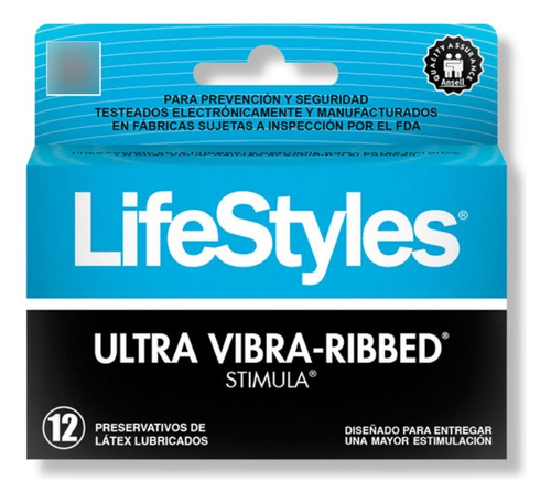 Preservativos Lifestyle Vibra-ribbed Stimula 12 Condones