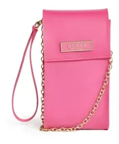 Comprar Guess Mini Cartera Morral Crossbody Wristlet Cely Fucsia Usa
