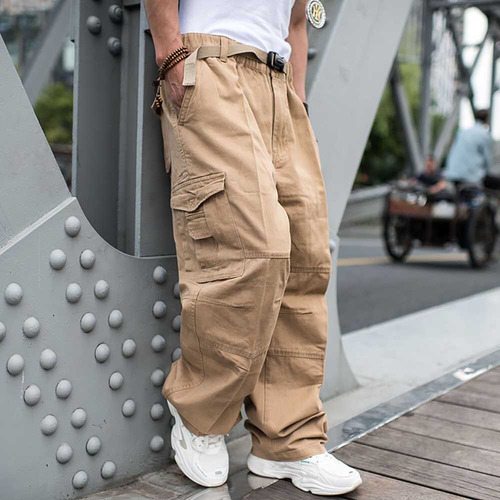 Pantalones Tipo Cargo Endy Baggy Para Hombre, Informales, Ti