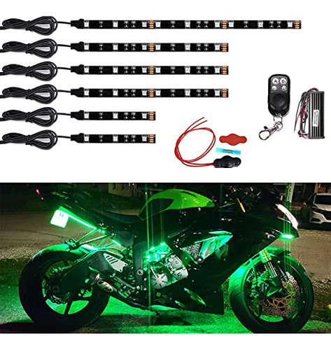 Jxofroad 6pcs Juego De Luces Led De La Motocicleta,rgb Multi