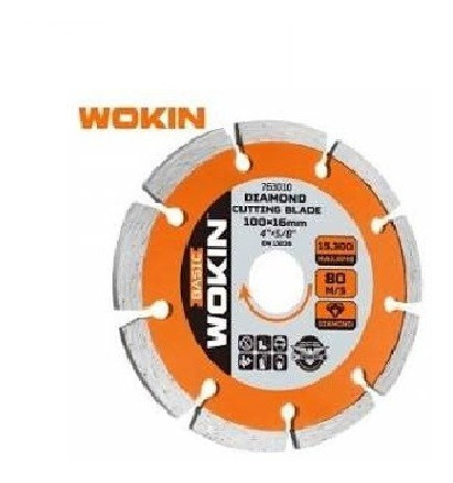 Disco Diamantado Segmentado 4-1/2 X7/8 115mm X 22.2mm Wokin