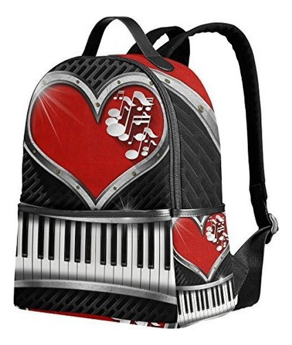 Morral Casual - Use4 I Love Music Note Piano Mochila De Pol