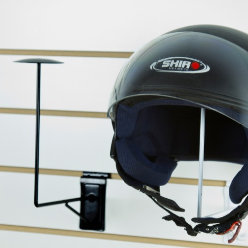 Exhibidor Casco Moto - Bici / Panel Ranurado / Alambre 6mm / Pack 10 Unidades / Mercado Envio A Todo El País