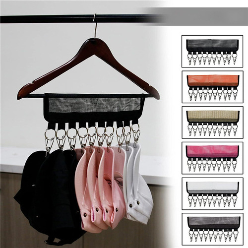 A Organizador De Sombreros Con 10 Clips, Soporte Para