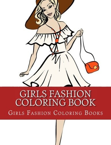 Libro Para Colorear De Moda Para Ninas Simple Grande De Un L