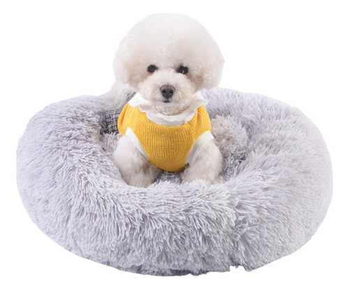 Cama Anillo Wuf Cama Anillo Plush Mascota Perros Y Gatos 60cm Talla L Color Gris Tamaño Grande