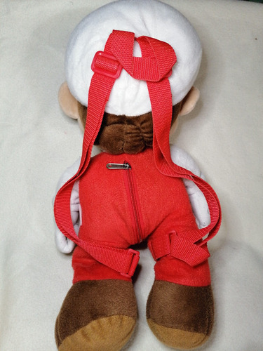 Imagen 7 de 9 de Peluche Mochila Original Mario Fire All Starl Nintendo 50cm.