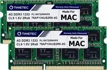 Comprar Memoria Ram Timetec 2 X 4 Gb Sodimm Ddr3 Sdram 1333 Mhz