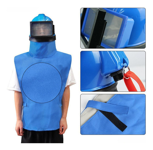 Nuevo Casco De Chorro De Arena Campana De Espejo Convexo
