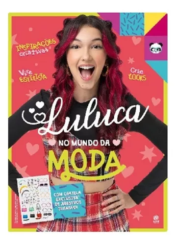 Luluca - No mundo da moda + Cartela de adesivos Transfer