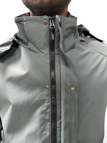 Cortaviento Impermeable Deportiva Con Capucha Para Hombre