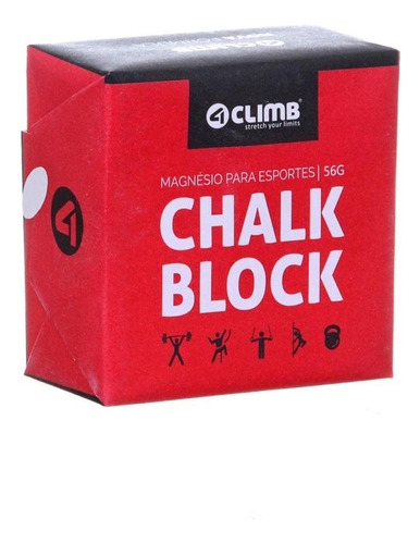 Magnésio Chalk Block Cross Escalada 56g -  4climb