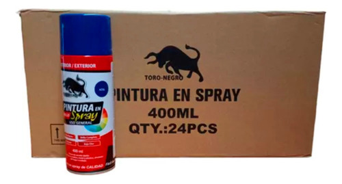 Pintura Aerosol Spray Azul  Uso General 400ml 24 Unid 