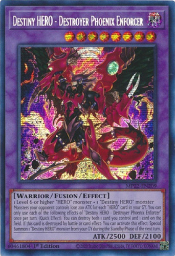 Héroe Del Destino - Phoenix Enforcer Destructor Secret Raro