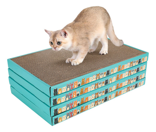 Pawscrat Rascador Para Gatos, 4 Paquetes Con Caja