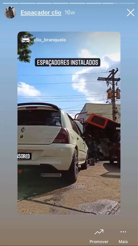Espaçadores De Roda Clio Traseiro Entre Cubo E O Eixo