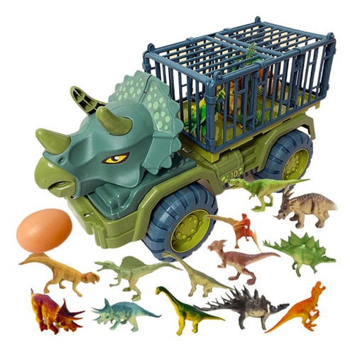 Niños Grandes Dinosaurio Triceratops Dinosaurios Verde