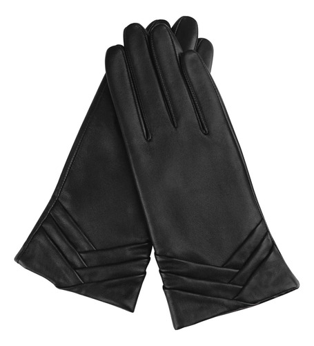 Gsg Guantes De Cuero Para Mujer Conducción Pantalla Táctil M