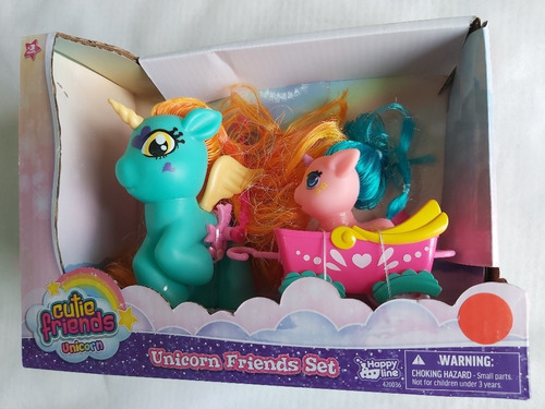 Imagen 2 de 4 de Unicornio Cutie Friends. Unicornio Con Carruaje, 4 Diseños.