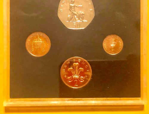 Set 6 Monedas 1971 Inglaterra Ynorte Irlanda Sistema Décimal (Usado)