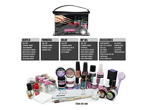 Mia Secret Professional Academic Nail Kit Para Acrílico, For