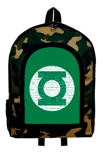 Mochila Camuflada Linterna Verde Nueva Colección Modelo 43