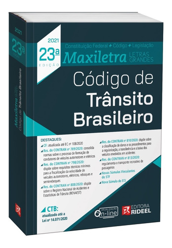 Código De Trânsito Brasileiro Maxiletra - Edição Atualizada