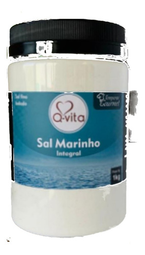 Sal Marinho Fino Q-vita Pote 1 Kg Original Pote Q-vita