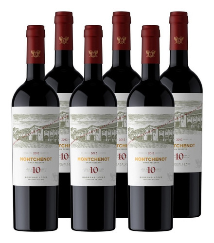 Vino Tinto Montchenot 10 Años Caja 6un 750ml - Bodegas López