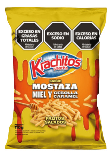 Palitos Krachitos Snacks mostaza 110 g