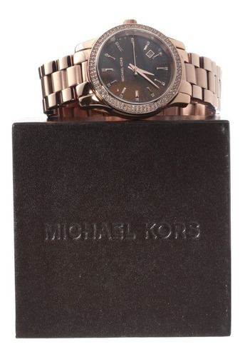 Relógio Michael Kors Mk5494 Runway Orig Chron Anal Gold 