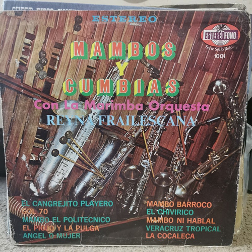 Disco Lp Reyna Frailescana-mambos Y Cumbias