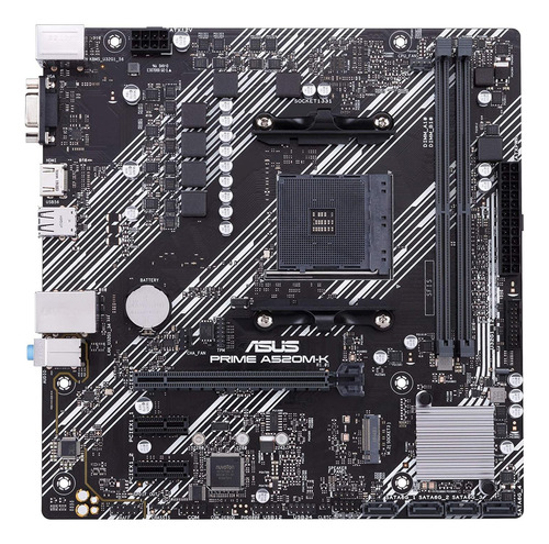 Tarjeta Madre Asus Prime A520m-k Am4 Ddr4 M.2 Micro Atx