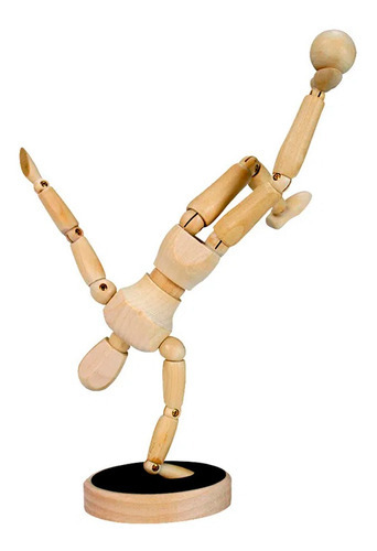 Manequim Articulado Magnético 20cm Sfm075 Cor Marrom-claro