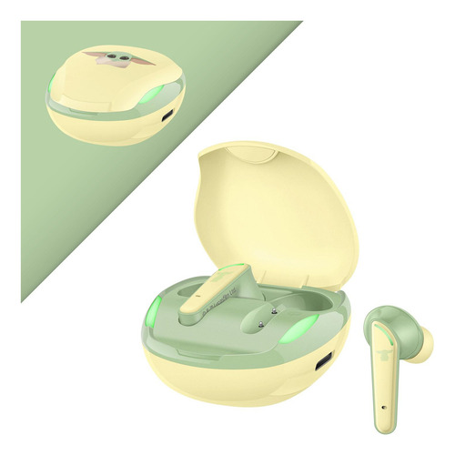 Audífonos Bluetooth Freepods Touch True Wireless Star Wars M Amarillo/verde