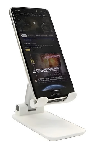 Suporte P/ Celular E Tablet Dobrável Mesa Universal Conforto