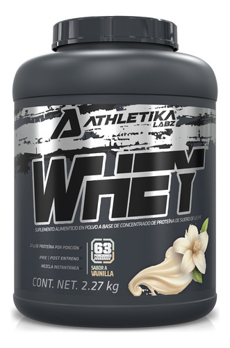 Athletika Labz | Proteína Whey Suero De Leche | 63 Serv Sabor Vainilla