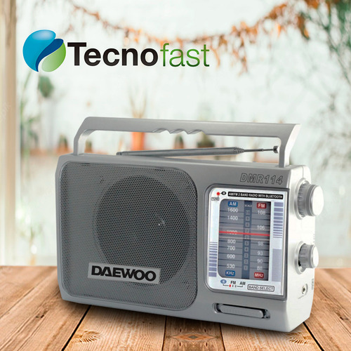 Radio Dual Vintage Daewoo Am Fm Bluetooth Parlante A Pila