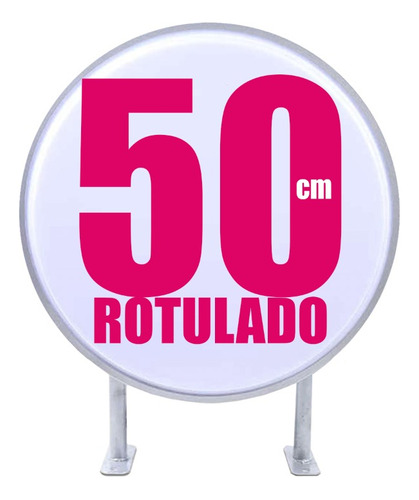 Anuncio Luminoso Redondo Personalizado 50cm