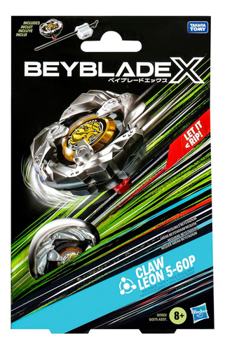 Paquete De Inicio Beyblade X Claw Leon 5-60p Con Peonza Gira